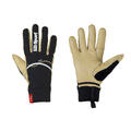 Lill-Sport Ratio Gold 8 F&#244;ret racinghanske med skinn - Black