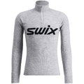 Swix Herre Tr&#248;ye RaceX Merino m/ Zip L Teknisk ulltr&#248;ye Light Grey / Dark Navy