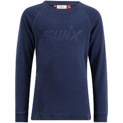 Swix Jr Tr&#248;ye LS RaceX Merino Ulltr&#248;ye til barn Dark navy