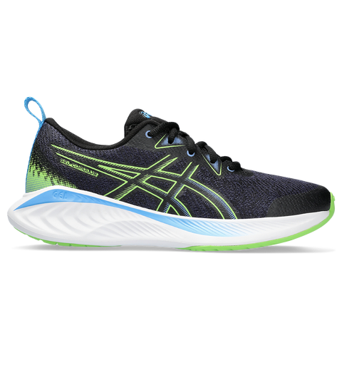 Asics Jr L&#248;pesko Gel-Cumulus 25 GS BLACK/ELECTRIC LIME