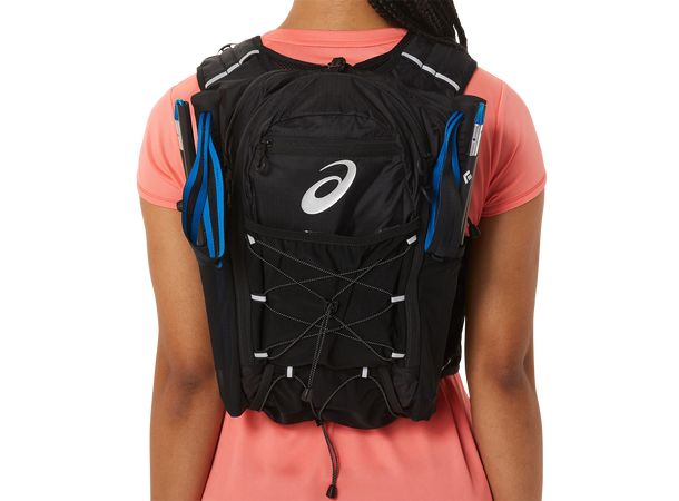 Asics Fujitrail Backpack 15L L Flott Løpesekk med inkl. vannflasker 