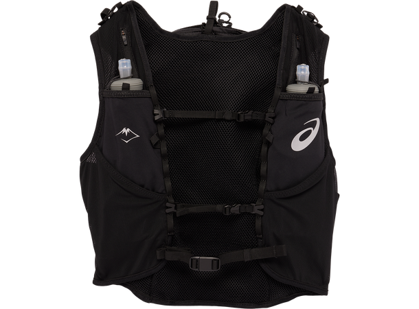 Asics Fujitrail Backpack 15L L Flott Løpesekk med inkl. vannflasker 