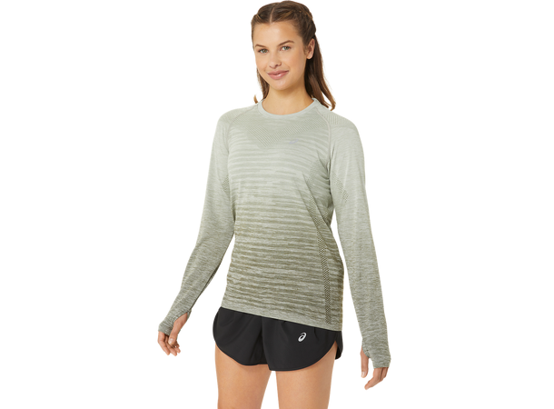 Asics Dame Top Seamless LS  S Langermet trøye til dame, magr/olgr