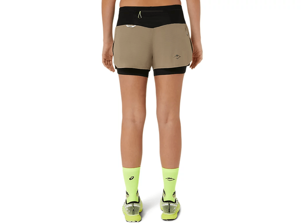 Asics Dame Fujitrail 2-N-1 Shorts XS Løpeshorts til dame med smarte lommer